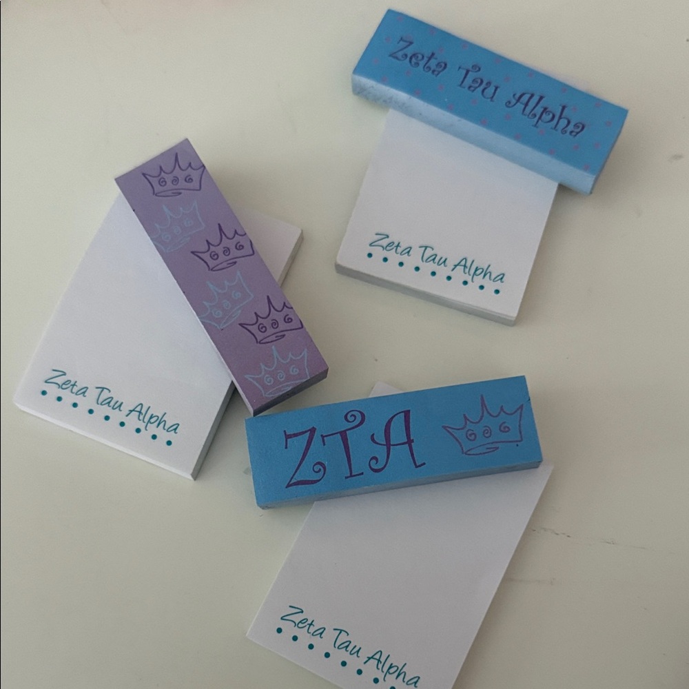 Zeta Tau Alpha Notepad and Tab Sticker Set